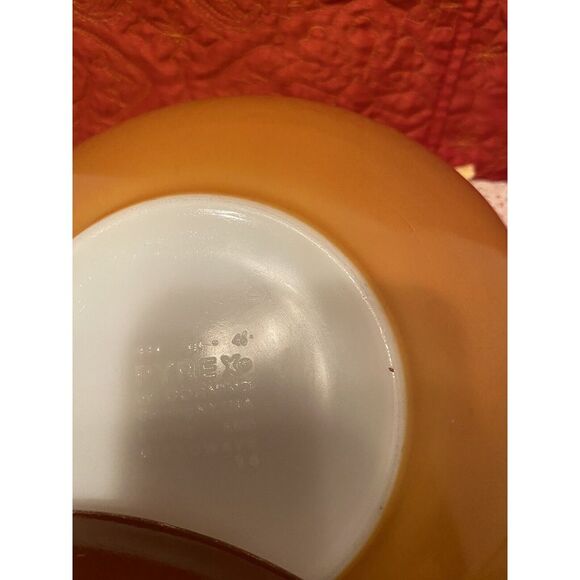 1960's Pyrex Cinderella Mixing Bowl 4Qt, 2.5Qt & 1.5Qt Old Orchard 3-piece Set. - Picture 15 of 16
